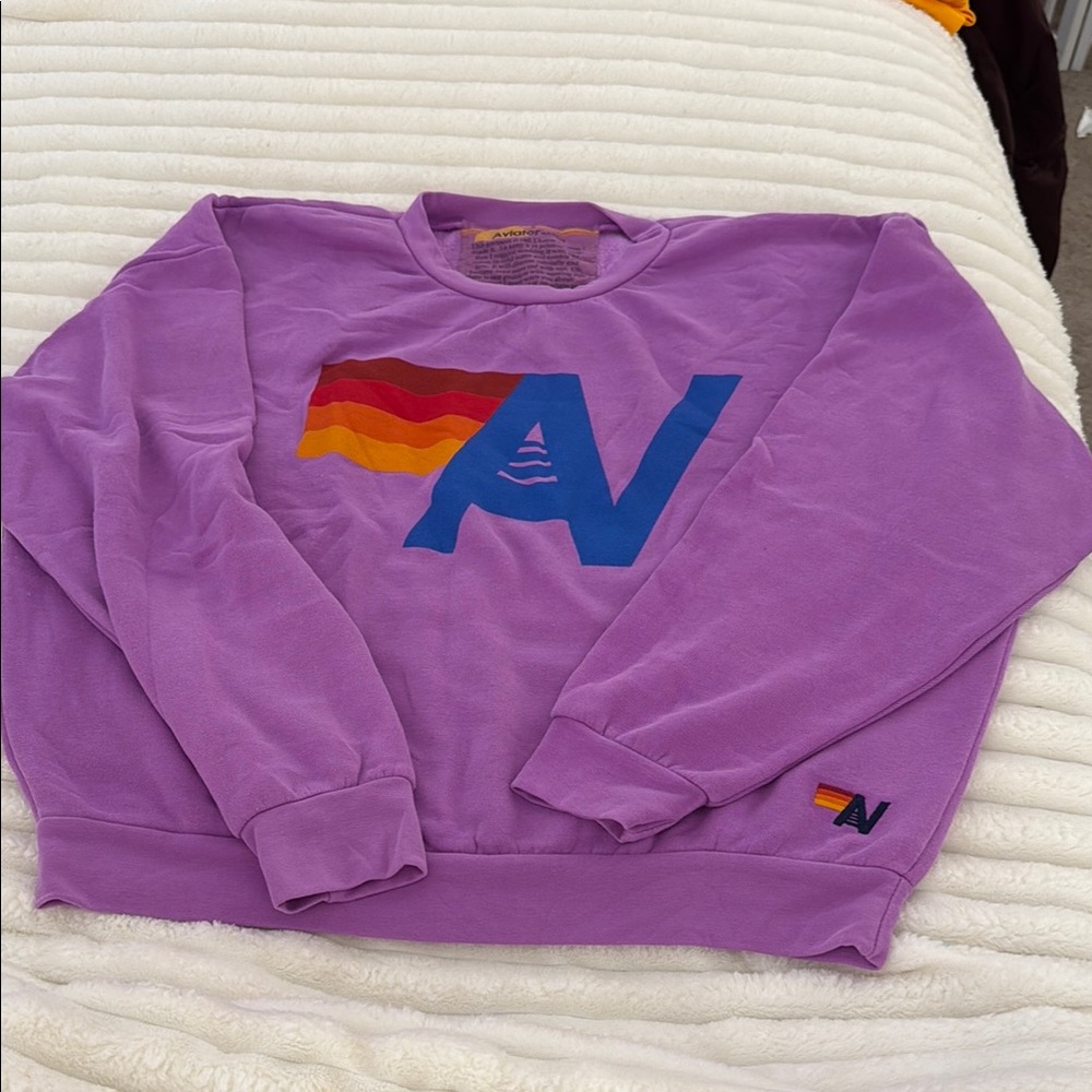 Aviator Nation Relaxed Logo Crewneck Sweatshirt